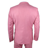 James - Men's 3 Piece Pink Tailored Fit Suit