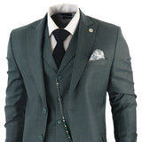 James - Men's 3 Piece Green Suit