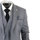 James - Men's 3 Piece Grey Classic Suit