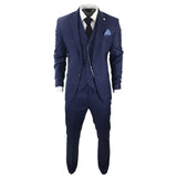 James - Men's 3 Piece Navy Blue Suit