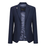 TPW-14 - Women's 3 Piece Plain Navy Blue Suit