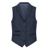 TPW-AK-04 - Women's Navy 3 Piece Herringbone Tweed Suit