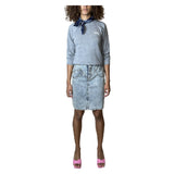 Vintage 1980's Original Blue Vintage Denim Acid Wash Skirt UK 8 - 10