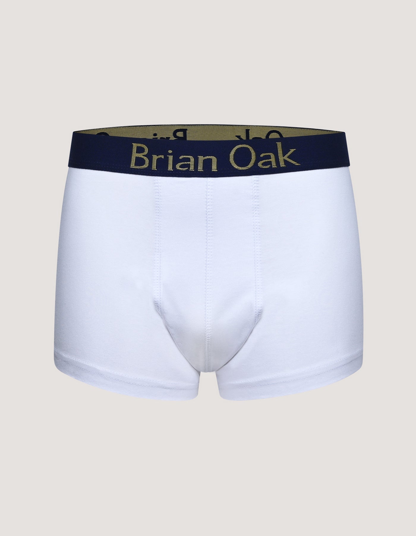 White Cotton Stretch Boxer Trunk