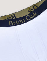 White Cotton Stretch Boxer Trunk