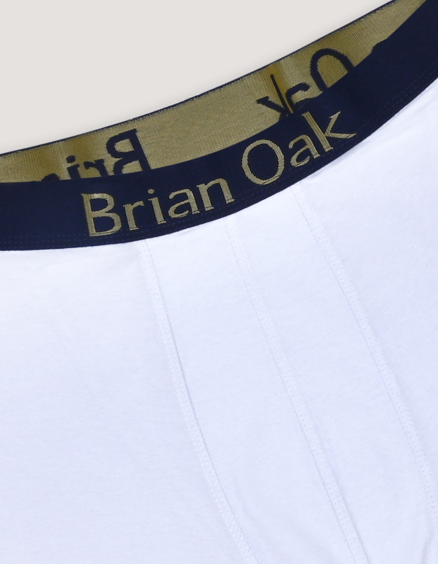 White Cotton Stretch Boxer Trunk
