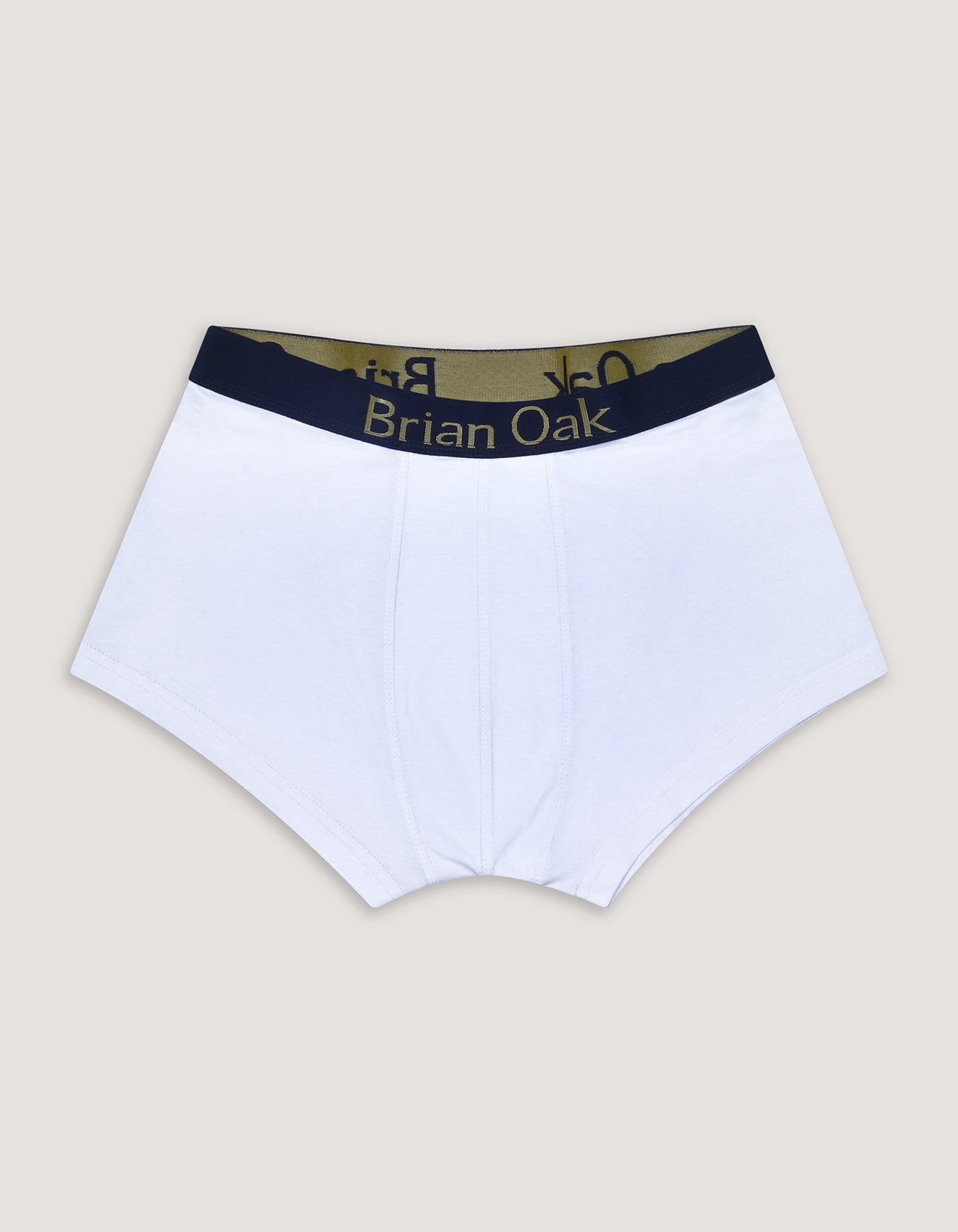 White Cotton Stretch Boxer Trunk