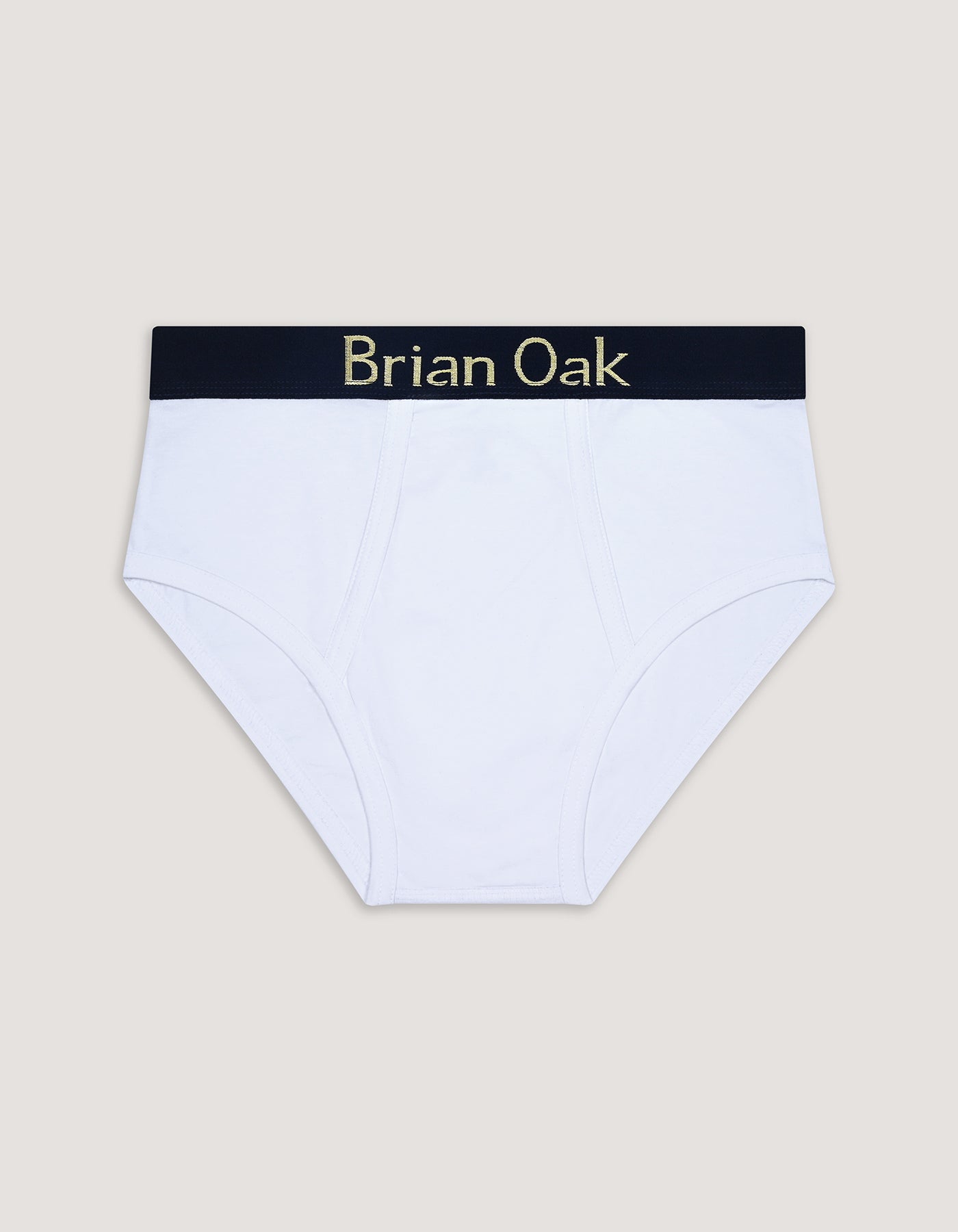 White Cotton Stretch Brief