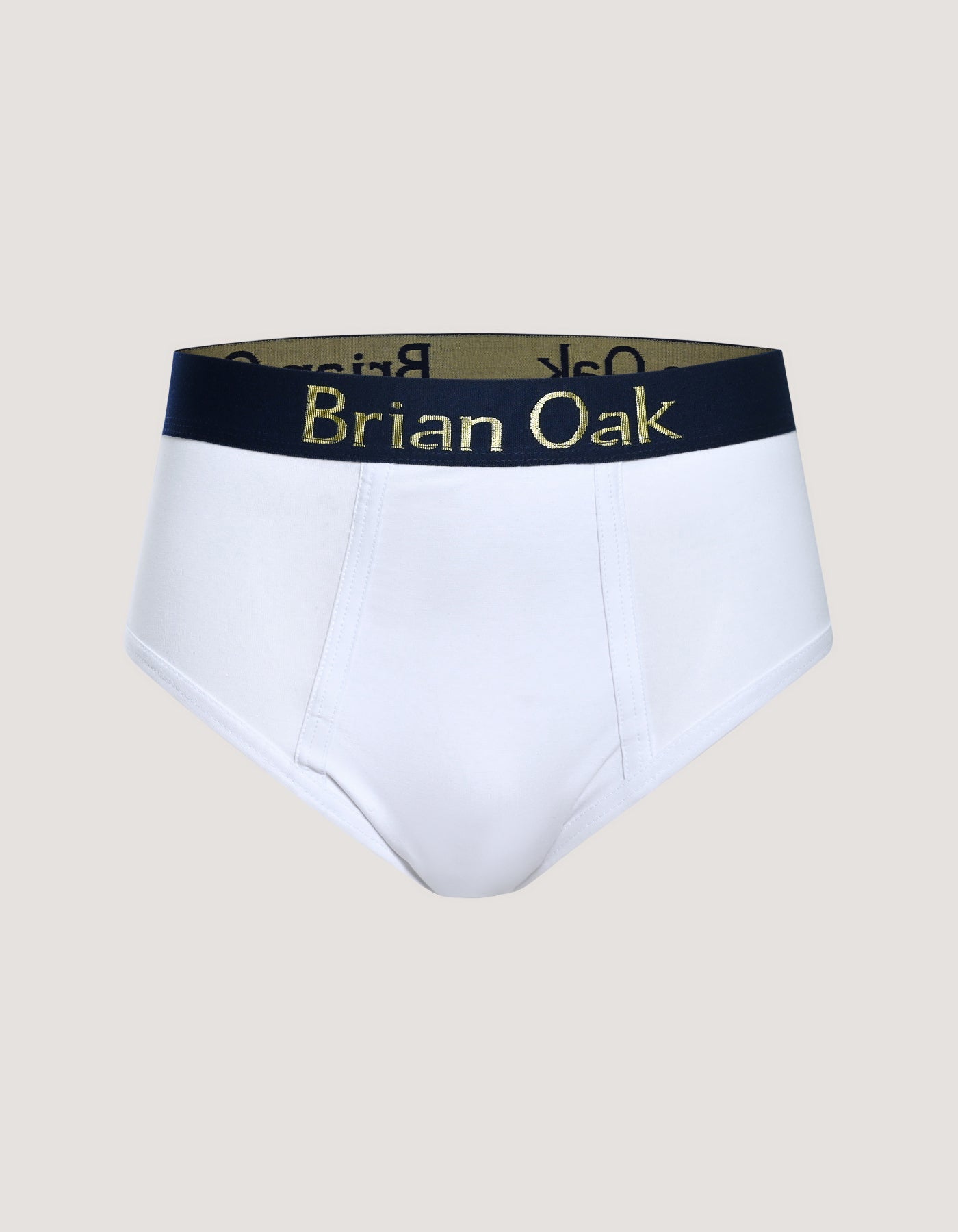White Cotton Stretch Brief