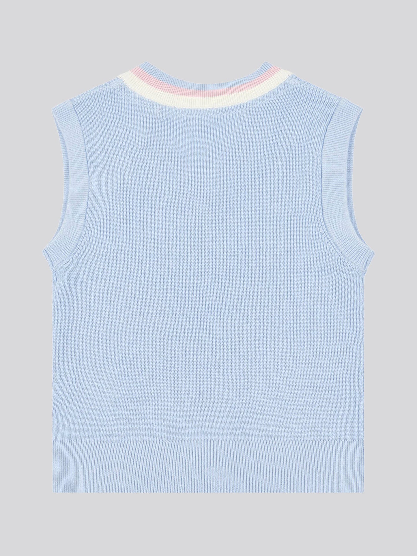 Girls Cricket Jumper Vest in Windsurfer