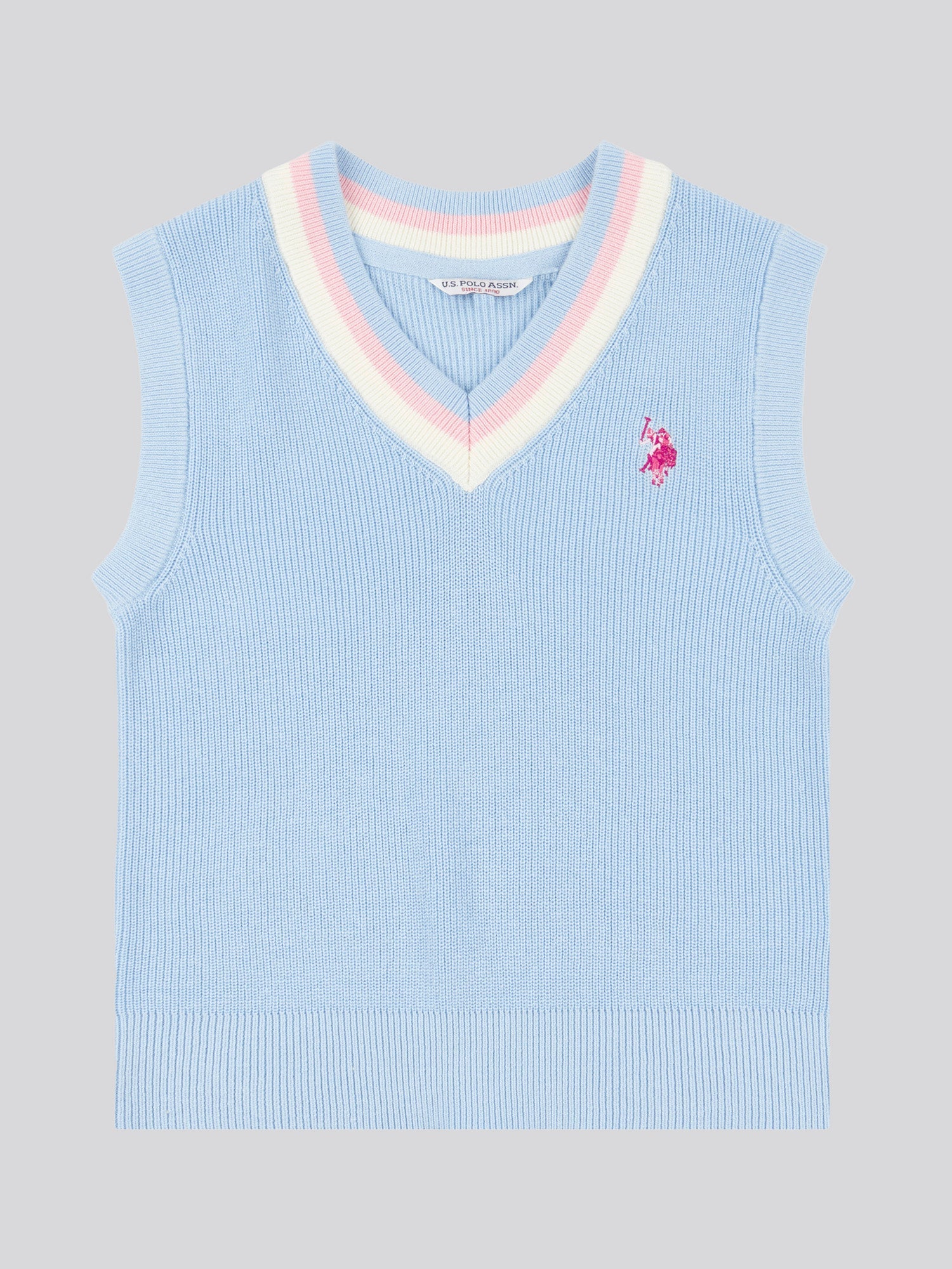 Girls Cricket Jumper Vest in Windsurfer
