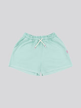 Girls Overdye Bermuda Shorts in Blue Tint