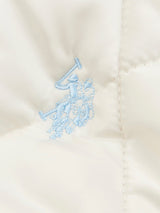 Girls Longline Puffer Gilet in Turtle Dove
