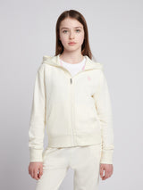 Girls Zip Hoodie & Relaxed Fit Jogger Set in Marshmallow