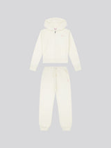 Girls Zip Hoodie & Relaxed Fit Jogger Set in Marshmallow