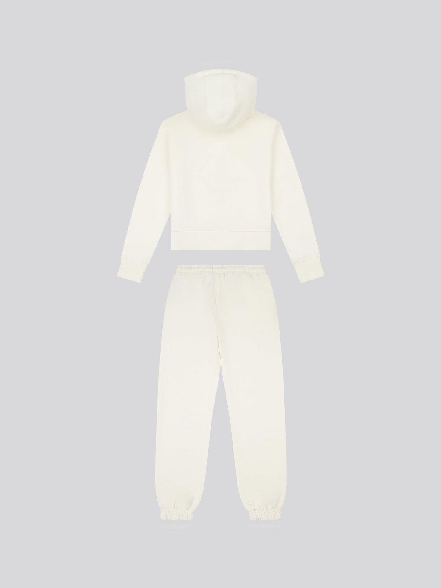 Girls Zip Hoodie & Relaxed Fit Jogger Set in Marshmallow