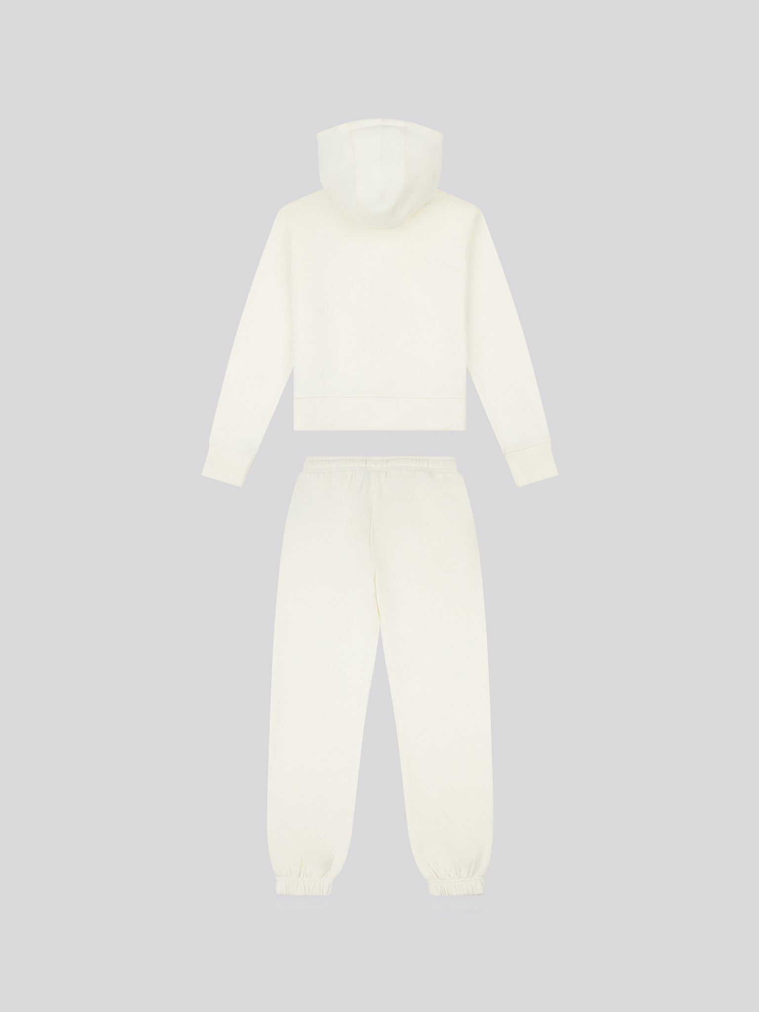 Girls Zip Hoodie & Relaxed Fit Jogger Set in Marshmallow
