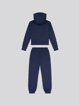 Girls Zip Hoodie & Relaxed Fit Jogger Set in Navy Iris