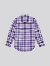Girls Brushed Check Shirt in Viola