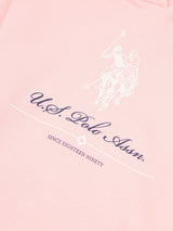 Girls Brushed Back Hoodie & Jogger Set in Crystal Rose