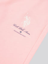 Girls Brushed Back Hoodie & Jogger Set in Crystal Rose