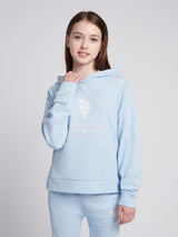 Girls Brushed Back Hoodie & Jogger Set in Windsurfer