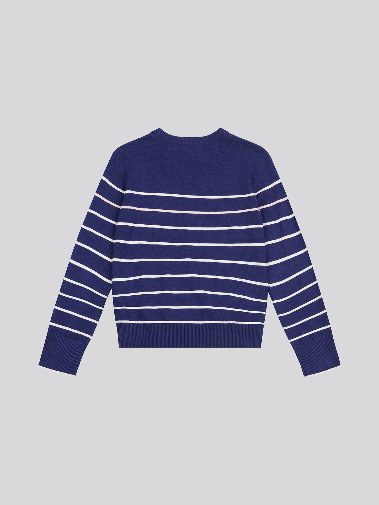 Stripe Crew Jumper Midnight Blue