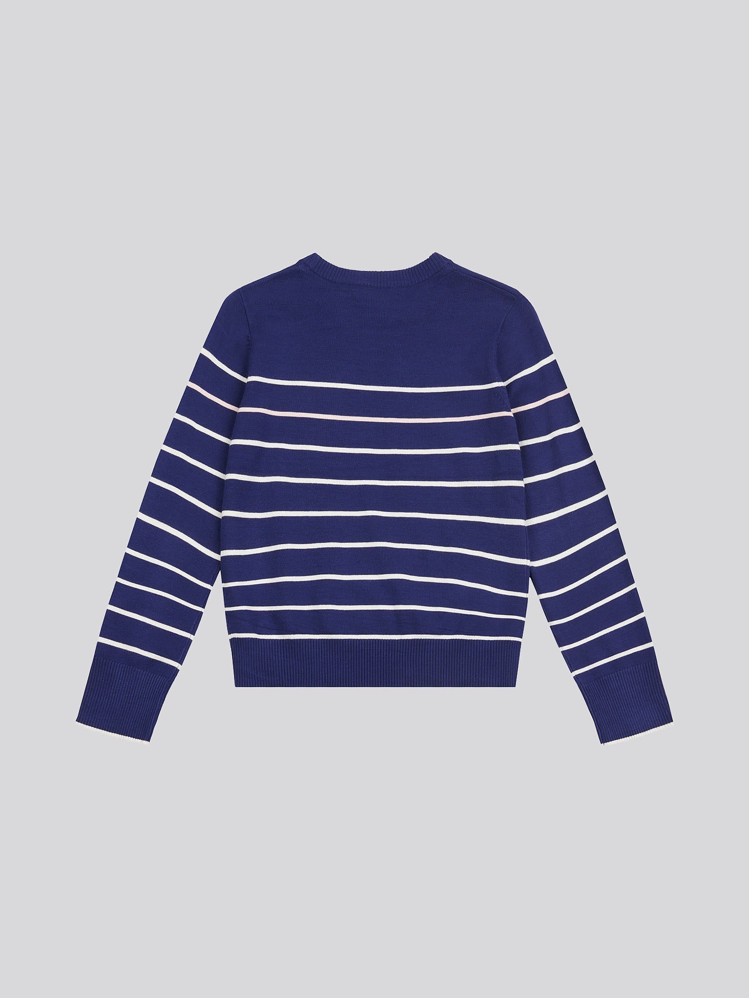 Stripe Crew Jumper Midnight Blue