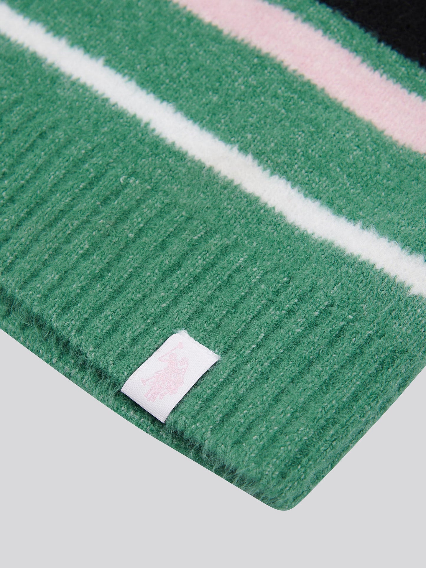 Brushed Stripe Polo Jumper Deep Sea