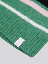 Brushed Stripe Polo Jumper Deep Sea