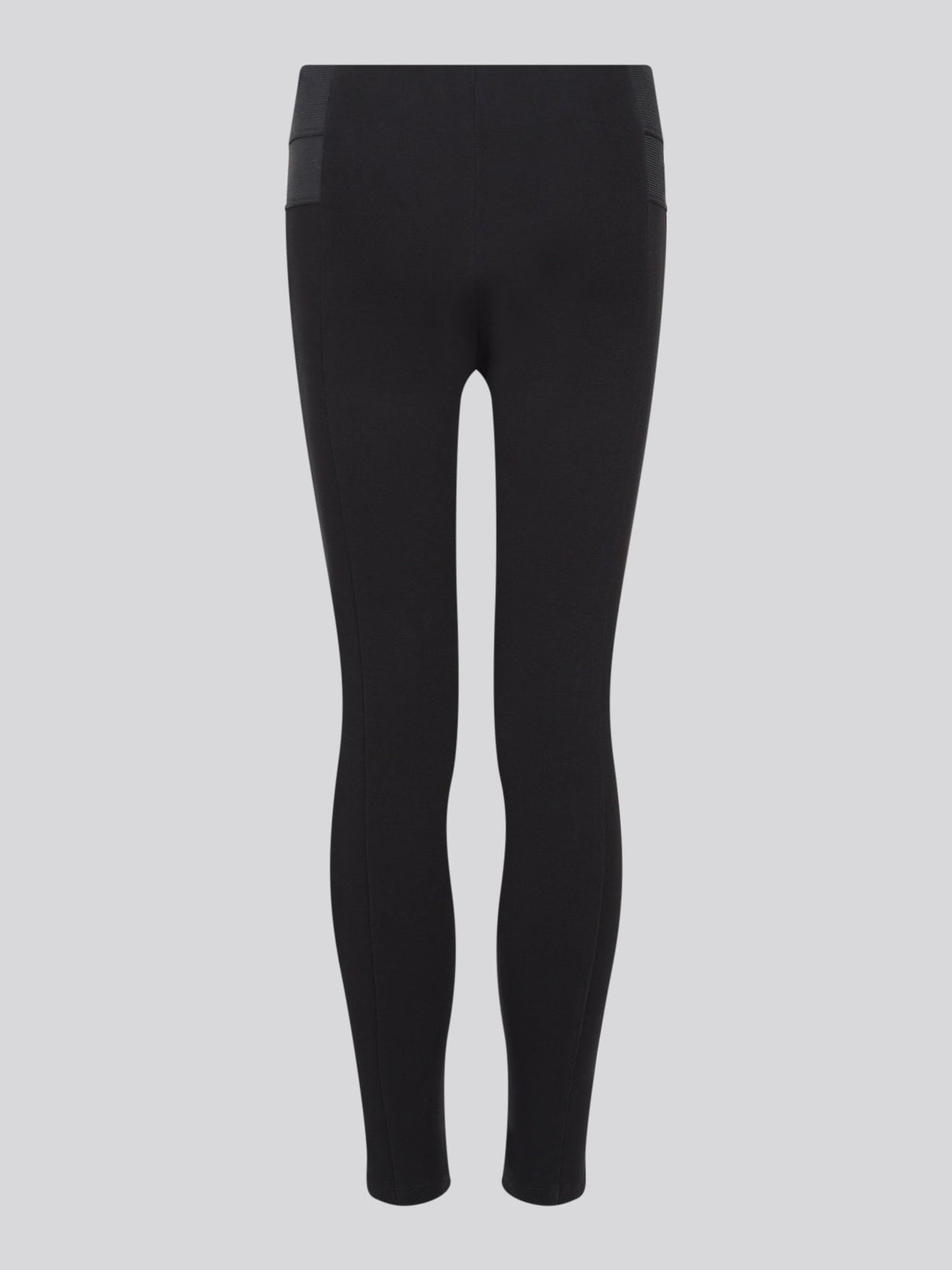 Girls Elastic Waistband Leggings Black