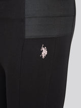 Girls Elastic Waistband Leggings Black