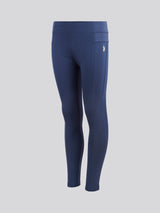 Girls Elastic Waistband Leggings Navy Iris