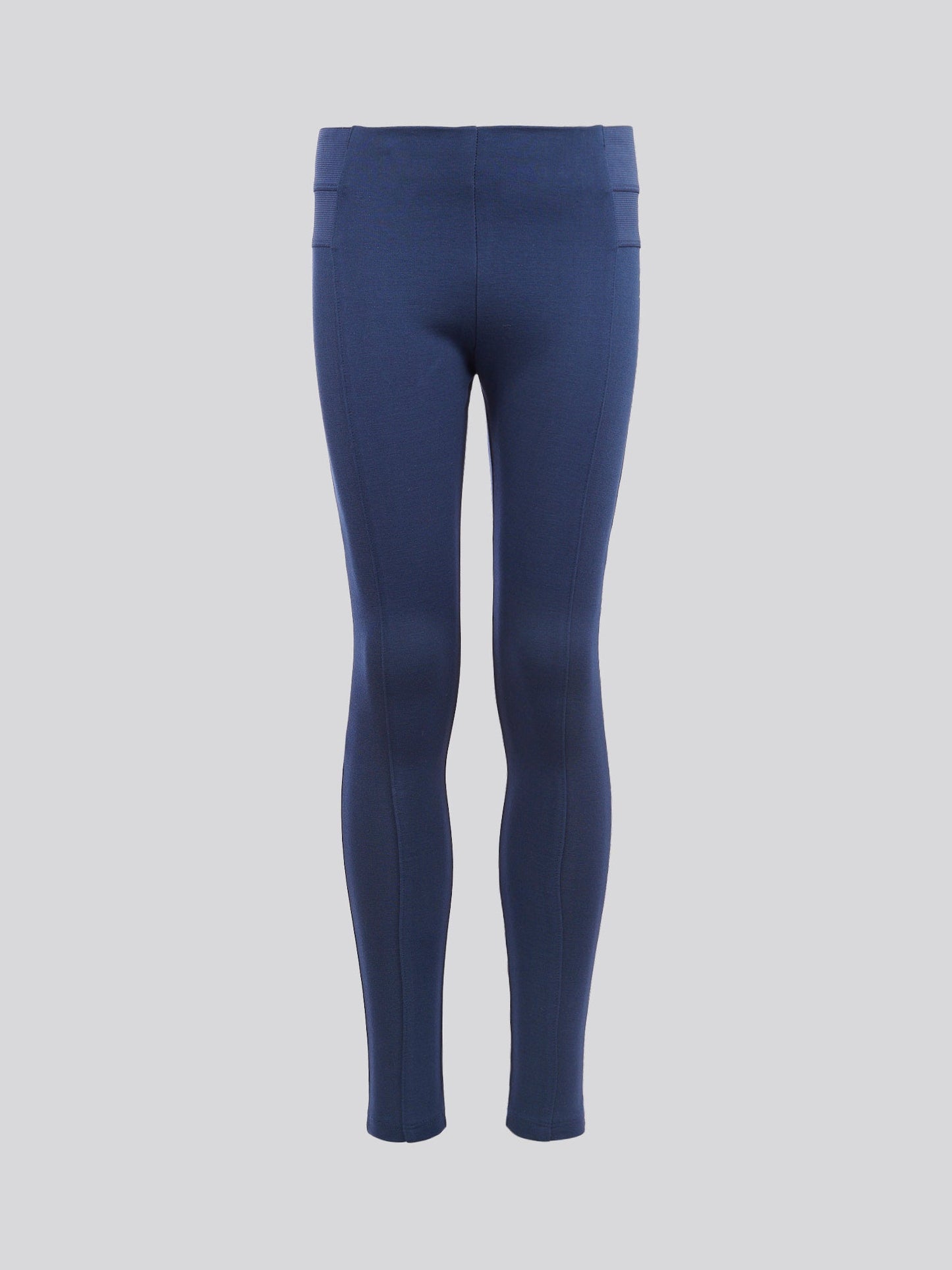 Girls Elastic Waistband Leggings Navy Iris