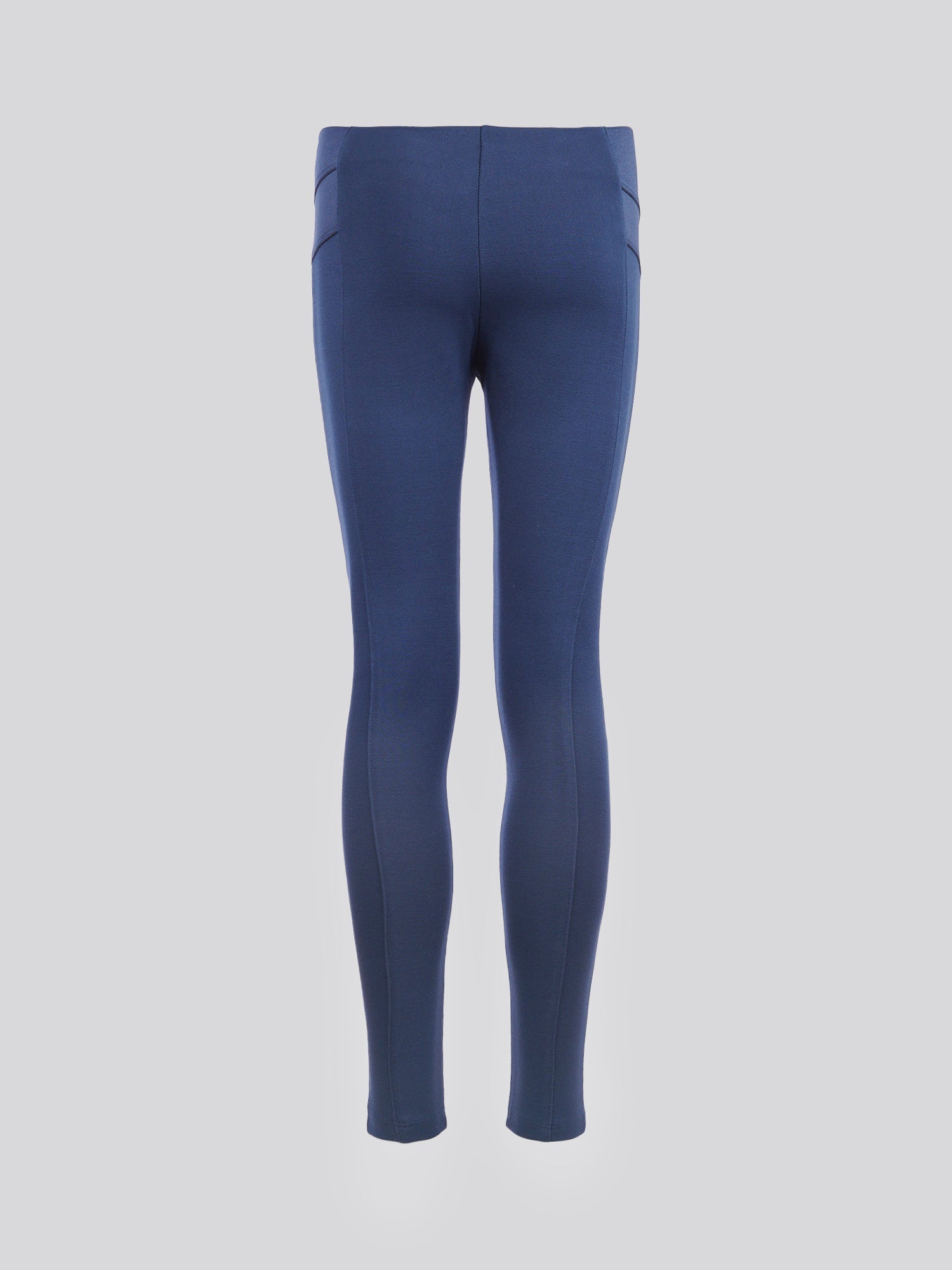 Girls Elastic Waistband Leggings Navy Iris