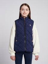 Girls Hacking Gilet in Navy Iris