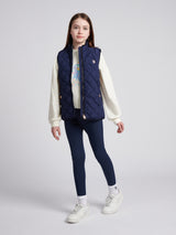 Girls Hacking Gilet in Navy Iris