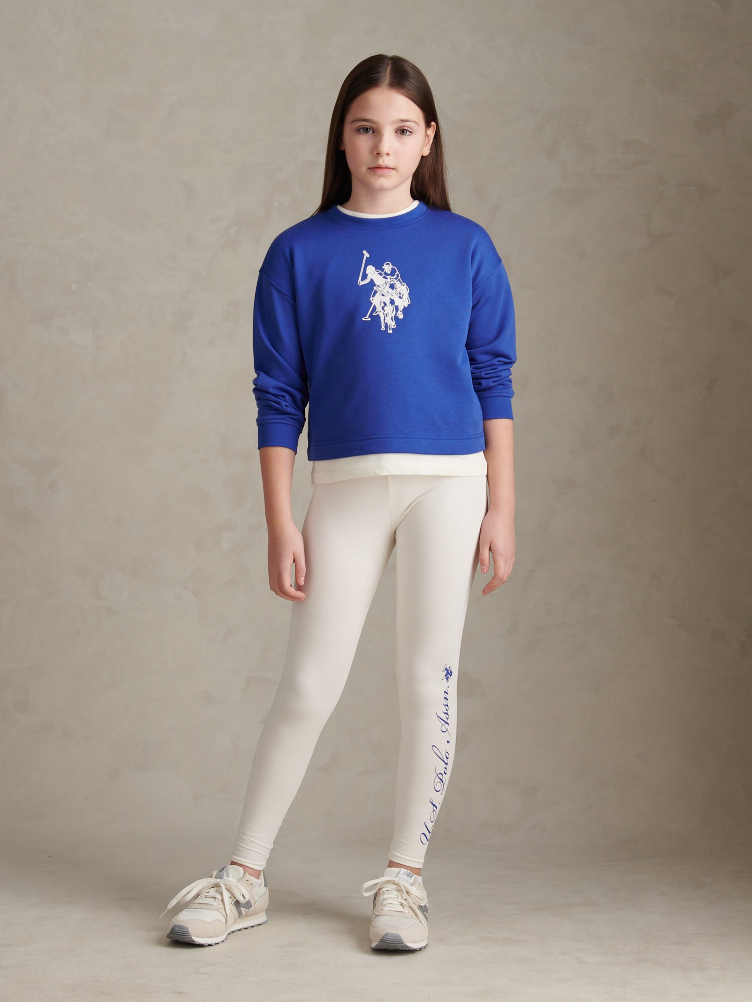 Girls Graphic Boxy Sweat & Legging Set Dazzling Blue