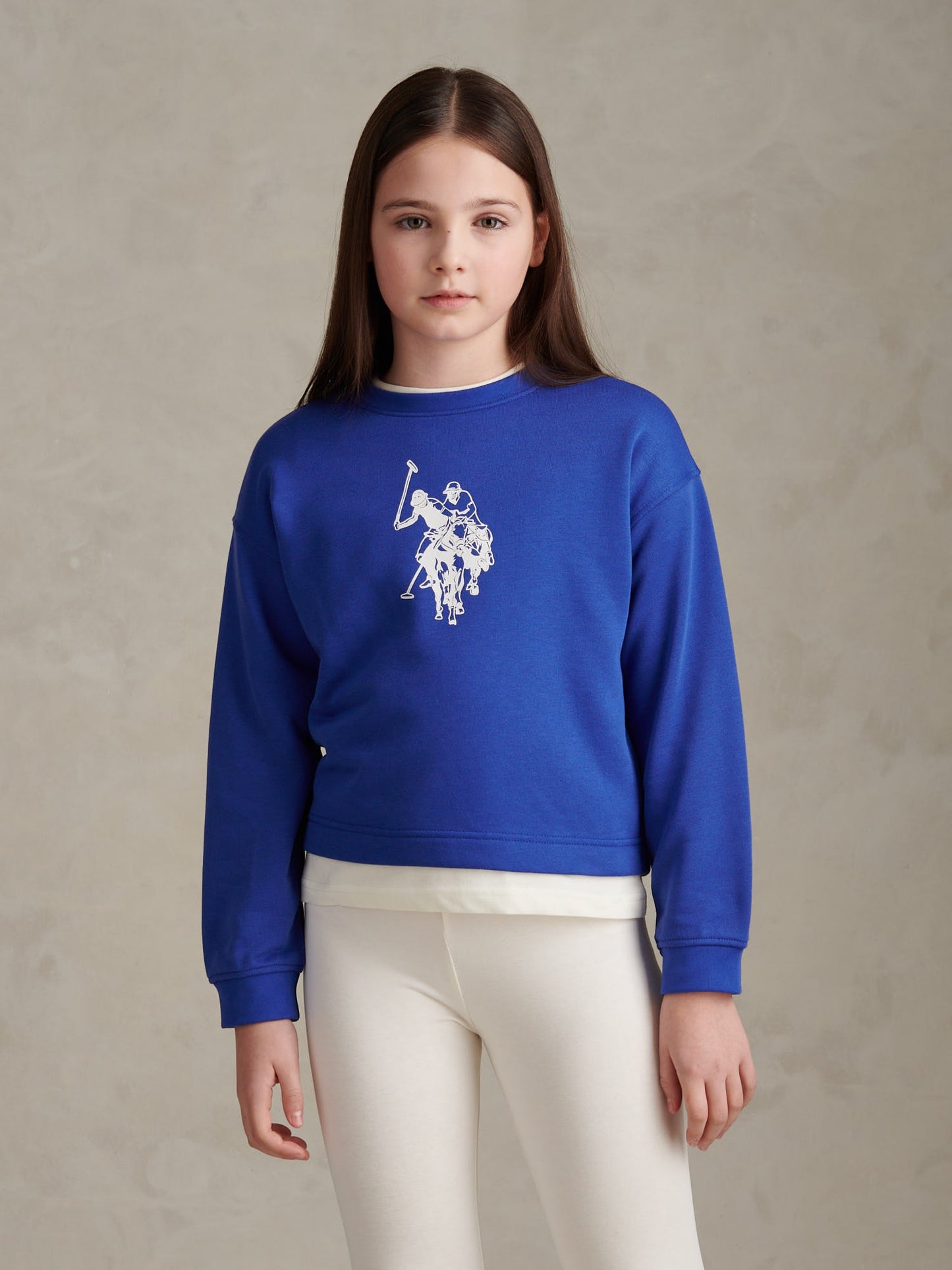 Girls Graphic Boxy Sweat & Legging Set Dazzling Blue