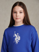 Girls Graphic Boxy Sweat & Legging Set Dazzling Blue