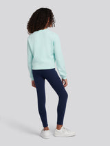 Girls Graphic Boxy Sweat & Legging Set Blue Light