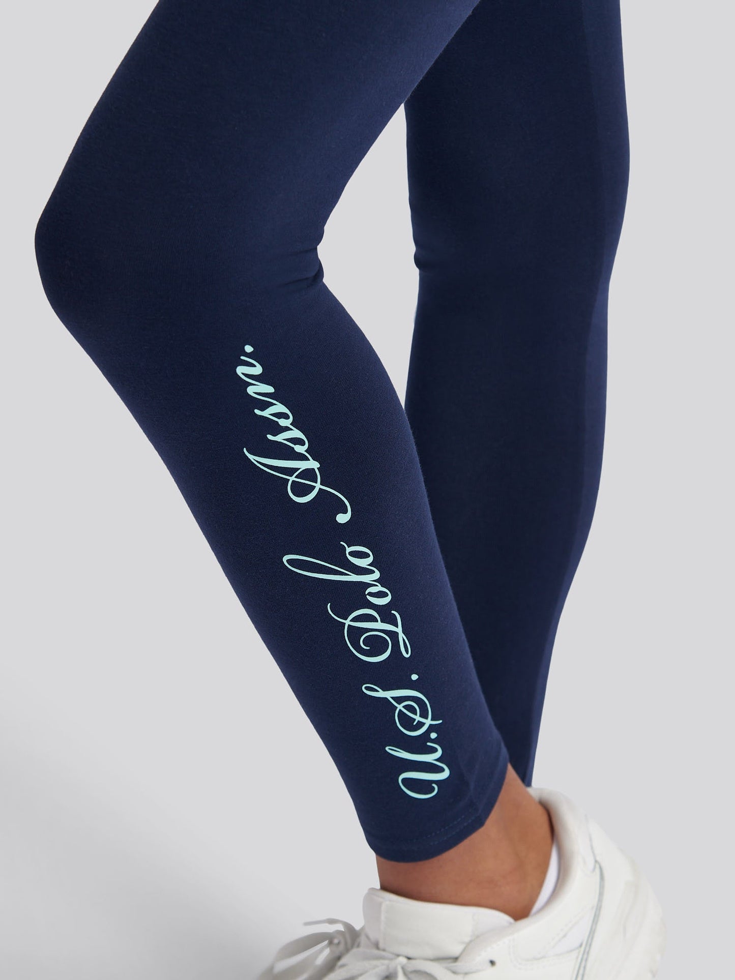 Girls Graphic Boxy Sweat & Legging Set Blue Light