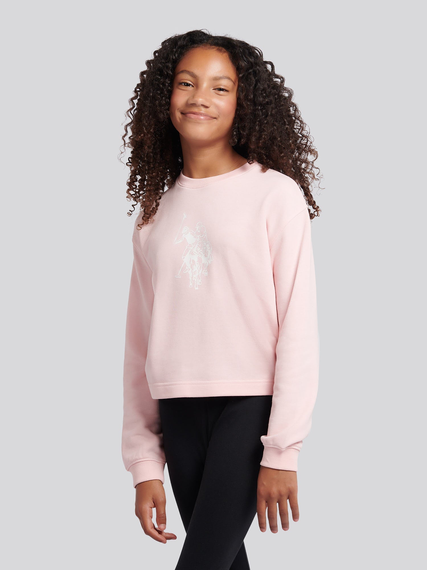 Girls Graphic Boxy Sweat & Legging Set Crystal Rose