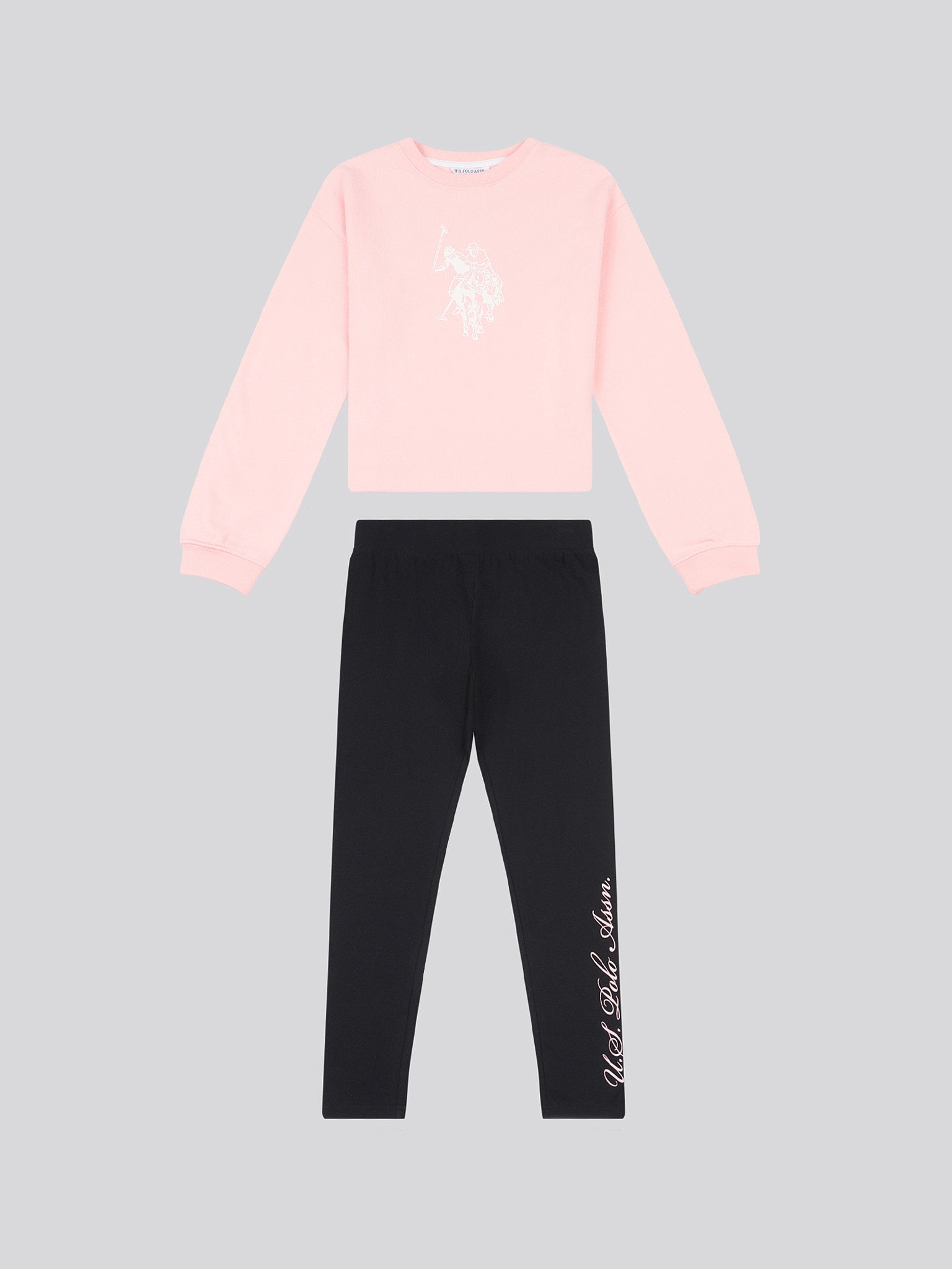 Girls Graphic Boxy Sweat & Legging Set Crystal Rose