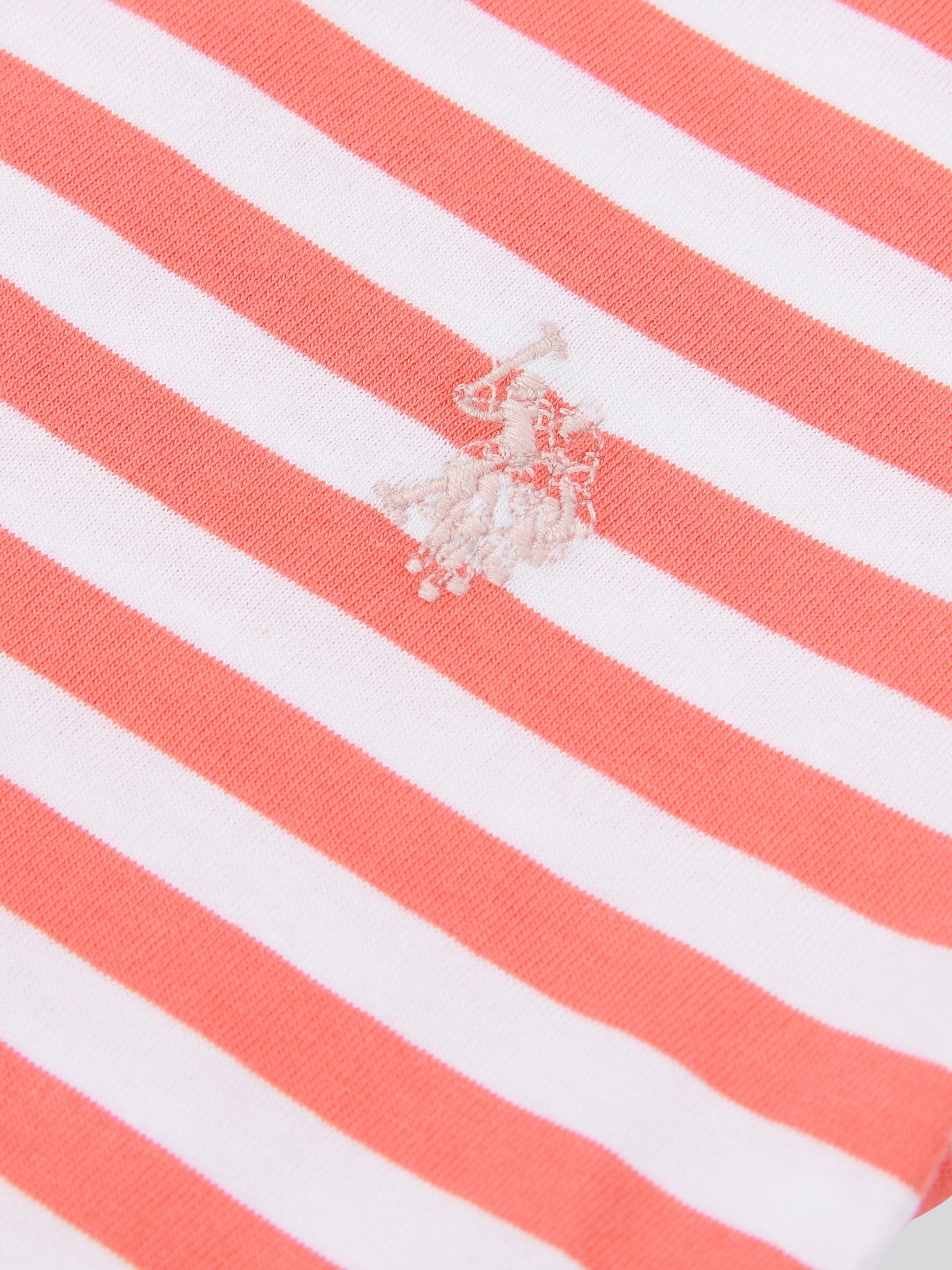 Girls Double Horsemen Mixed 2 Pack Cap Sleeve Tees in Sugar Coral