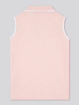 Girls Sleeveless Polo Shirt Crystal Rose