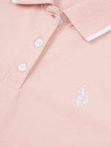 Girls Sleeveless Polo Shirt Crystal Rose