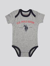 Baby 3 Piece Boxed Gifting Set in Light Grey Marl