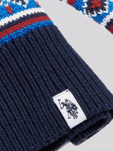Boys Intarsia Knit Jumper in Classic Blue