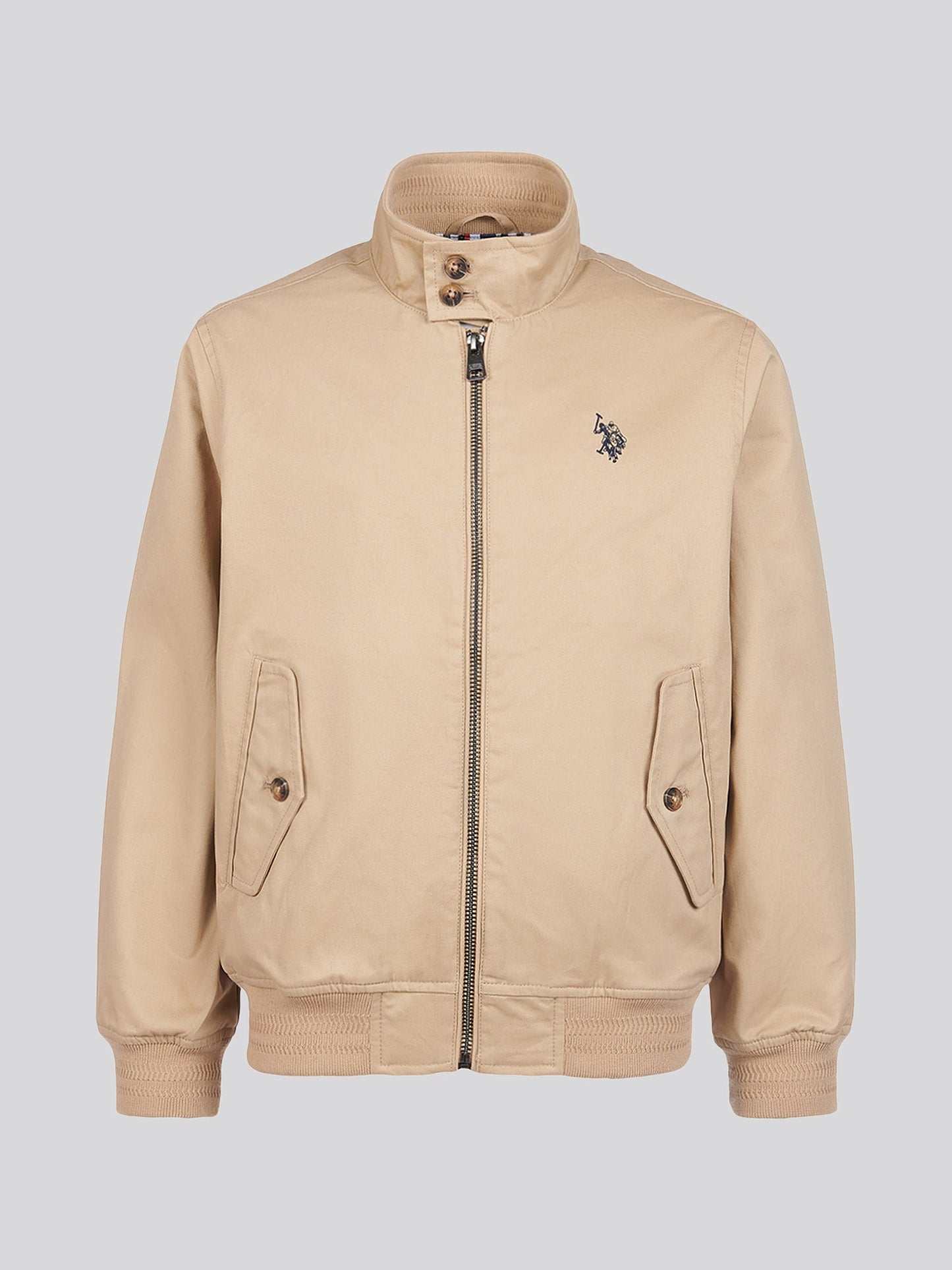 Boys Cotton Twill Harrington Jacket in Cornstalk